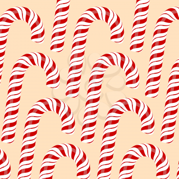 Sweet Red Candy Background. Set of Red Striped Candy