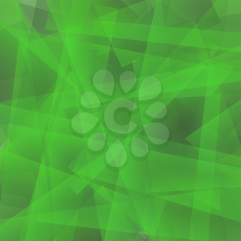 Abstract Green Polygonal Background. Green Geometric Pattern