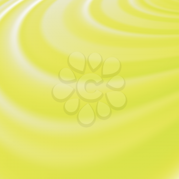 Abstract Glowing Yellow Waves. Smooth Swirl Light Background