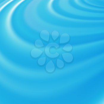 Abstract Glowing Azure Waves. Smooth Swirl Light Background