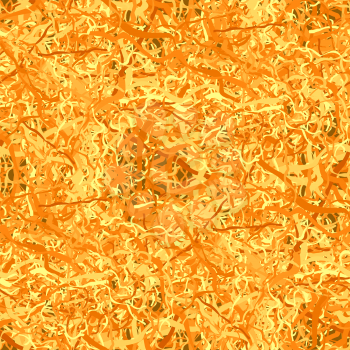 Orange Line Seamless Pattern. Abstract Yellow Background