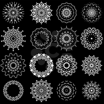 Ornamental Round Pattern. Circle Texture. Oriental Geometric Ornament