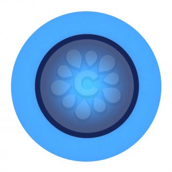 Button isolated on a white background