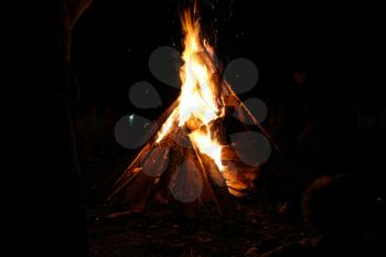 Bonfire burnt out