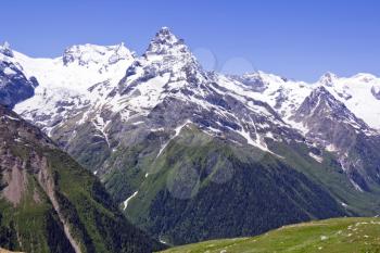 Landscape of mountains Caucasus region in Russia