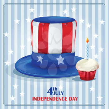 Royalty Free Clipart Image of an Independence Day Background