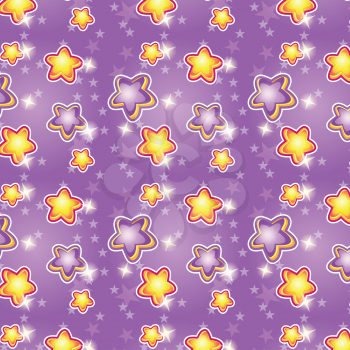 Royalty Free Clipart Image of a Star Background