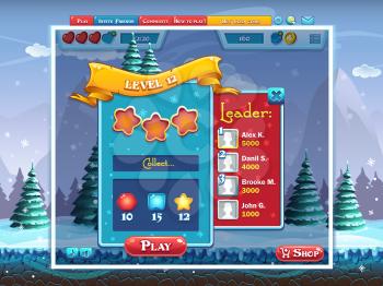 Marry Christmas - example tasks perform level computer game