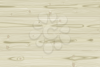 Light wooden texture background, realistic vector illustration.