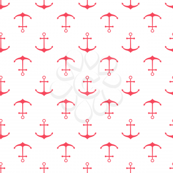 Seamless nautical pattern with scattered anchors. Design element for wallpapers, baby shower invitation, birthday card, scrapbooking, fabric print etc.