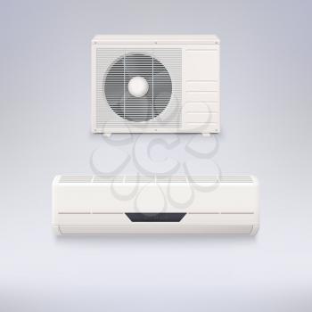 Air conditioning system, vector icons for your design and presentations.