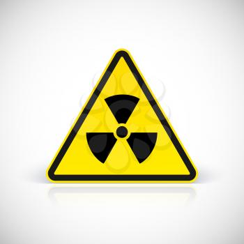 Radiation hazard signs. Vector illustration for your design and presentation.