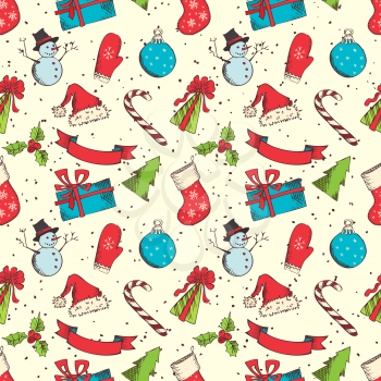 Hand-drawn elements in sketch style for your Chrstmas design.