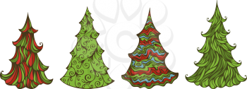 EPS 8. Hand-drawn elements for your Christmas design.