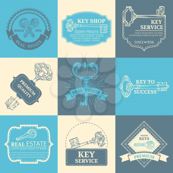 Vintage badges, labels, ribbons, frames, logo templates and emblems. There is place for your text.