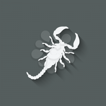 scorpion design element - vector illustration. eps 10