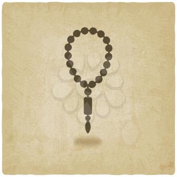 rosary old background - vector illustration. eps 10