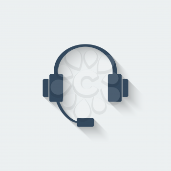headphone design element - vector illustration. eps 10