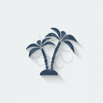 palm island design element - vector illustration. eps 10