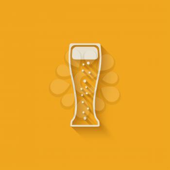 beer glass design element - vector illustration. eps 10