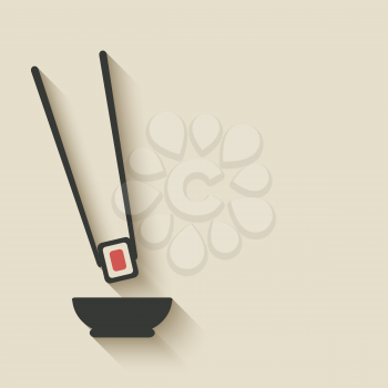 sushi roll icon - vector illustration. eps 10