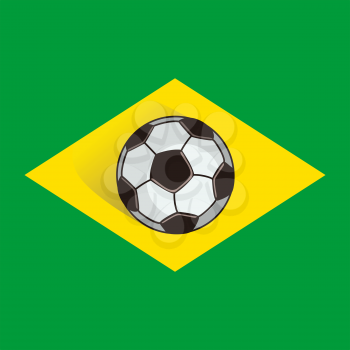 Brazil soccer background - vector illustration. eps 8