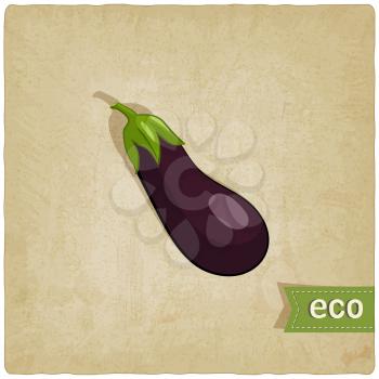 aubergine eco background - vector illustration. eps 10