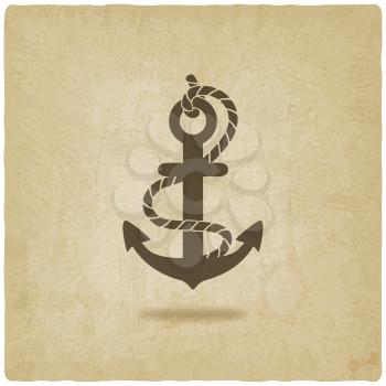 anchor old background - vector illustration. eps 10