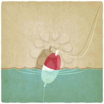 bobber fishing background - vector illustration. eps 10