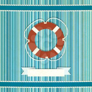 marine striped old background - vector illustration. eps 10
