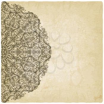 Ornate mehndi old background - vector illustration. eps 10