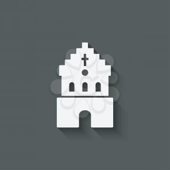 catholic church religious symbol - vector illustration. eps 10