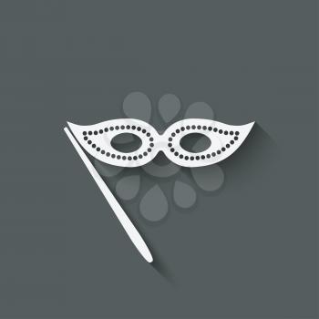 Masquerade mask symbol - vector illustration. eps 10