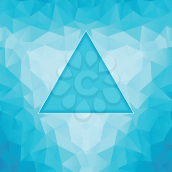 polygonal blue background - vector illustration. eps 8