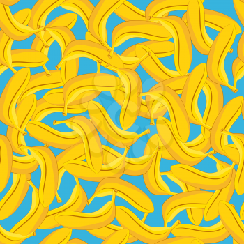 Seamless pattern of yellow banana. vector illustration - eps 8