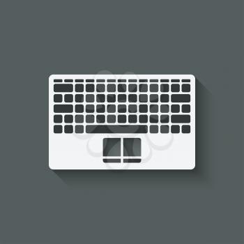 laptop keyboard element design. vector illustration - eps 10