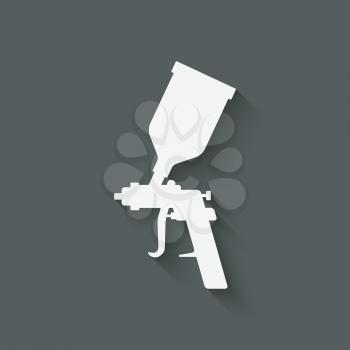 spray gun symbol. vector illustration - eps 10