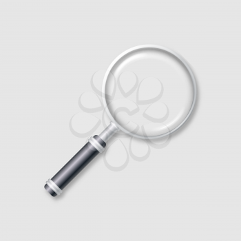 realistic magnifying glass. vector illustration - eps 10