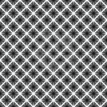 rhombus seamless pattern. black-and-white geometric tiles with rhombus. vector illustration - eps 8