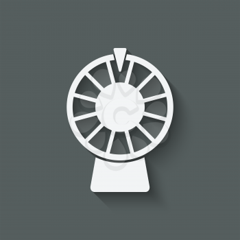 wheel of fortune symbol. vector illustration - eps 10