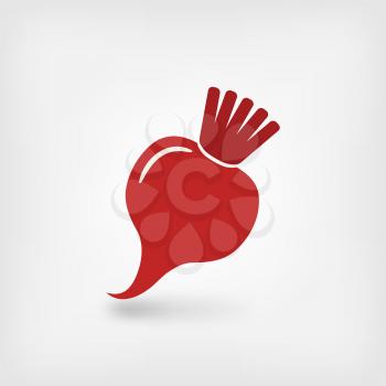 red bell pepper symbol. vector illustration - eps 10