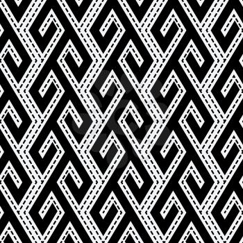 tribal ethnic monochrome seamless pattern. vector illustration - eps 8