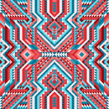 ethnic tribal seamless pattern aztec style. vector illustration - eps 8