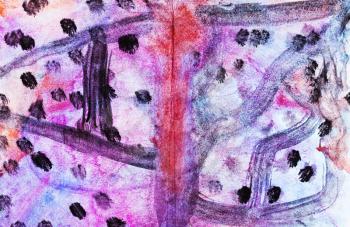 childs painting - abstract watercolour paint