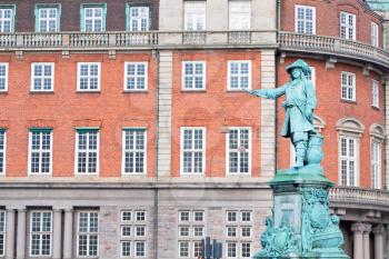 Statue of Danish-Norwegian admiral Niels Juel in Copenhagen, Denmark