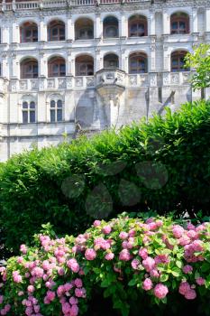 palace in Blois city, France in summer day