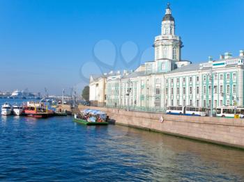 building of Kunstkamera in St.Peterburg, Russia