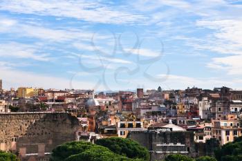 skyline of Rome from Capitoline Hill, Italy