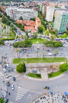 Placa de Pius XII and avenue Diagonal in Barcelona