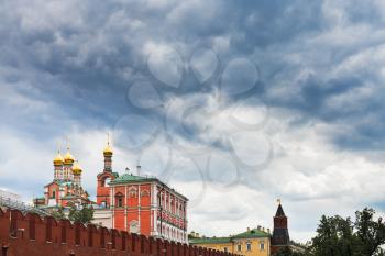 rain clouds over the Kremlin, Moscow